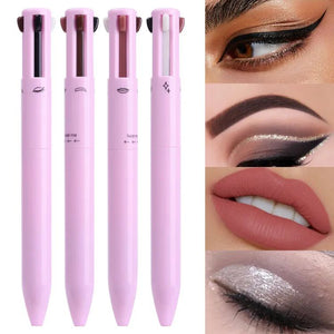 Makeup pen 4 in 1 eyebrow pencil waterproof long lasting easy color eyebrow lip highlighter pen sweatproof makeup cosmetic tool ardrop27315619