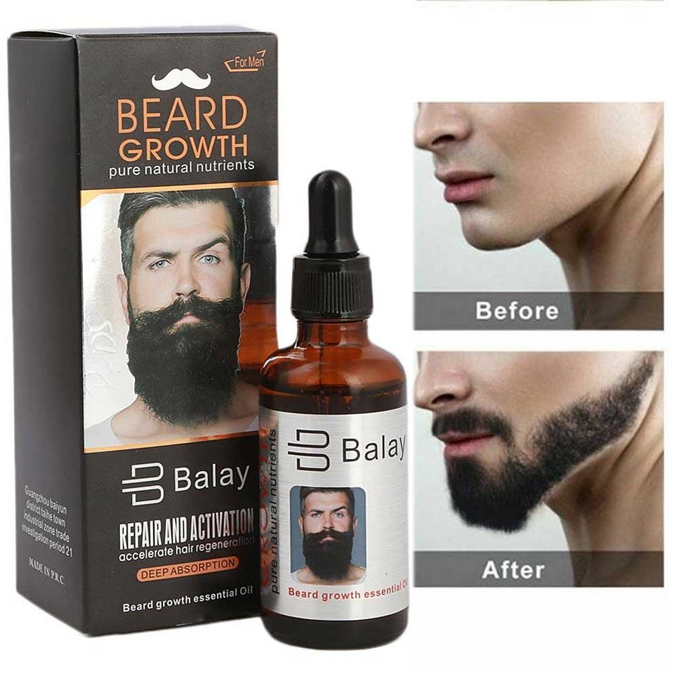 Get Balay Original Beard Growth Essential Oil For Men – Pure Natural Nutrients – Accelerates Hair Regeneration – Deep Absorption – Buy Now – Best Selling Product For Beard Repair & Activation