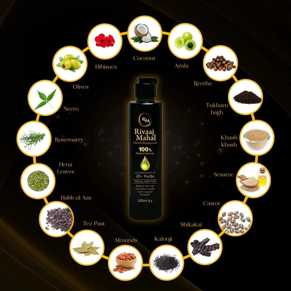 Rivaaj Hair Oil Hair Food Organic Hair Problem Solution | Best Quality Hair Food Oil 200 Ml