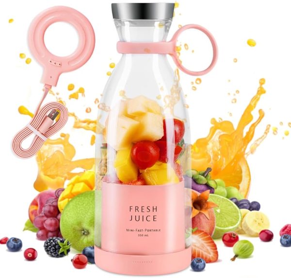 Mini Portable Blender Rechargeable Electric Fruit Juicer Mixers Rechargeable – 420ml ( Random Color )Mini Portable Blender Rechargeable Electric Fruit Juicer Mixers Rechargeable – 420ml ( Random Color )