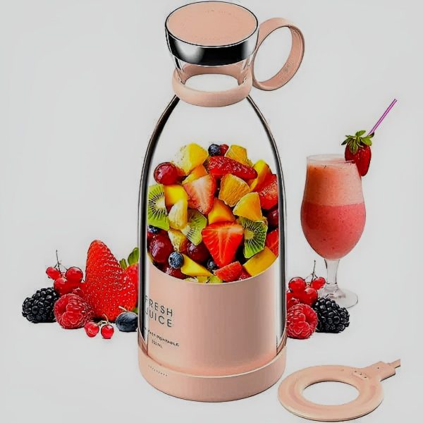 Mini Portable Blender Rechargeable Electric Fruit Juicer Mixers Rechargeable – 420ml ( Random Color )Mini Portable Blender Rechargeable Electric Fruit Juicer Mixers Rechargeable – 420ml ( Random Color )