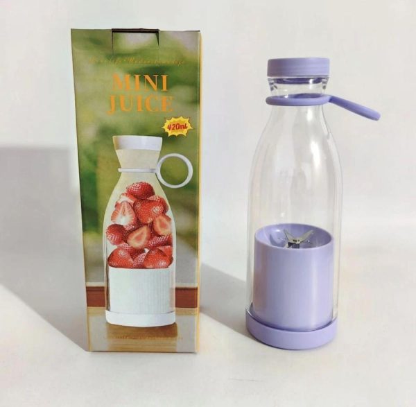 Mini Portable Blender Rechargeable Electric Fruit Juicer Mixers Rechargeable – 420ml ( Random Color )Mini Portable Blender Rechargeable Electric Fruit Juicer Mixers Rechargeable – 420ml ( Random Color )