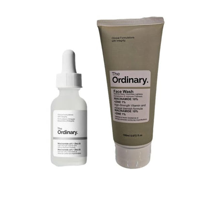 Pack Of 2 The Ordinary Niacinamide Serum & The Ordinary Facewash Deal | Perfect Deal Niacinamide Serum & Ordinary Facewash